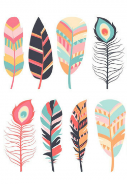 Feather Clipart, Digital Feathers, Feather Clip Art, Pink ...