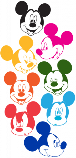 Mickey Mouse Faces in Technicolor (colored by me) | ALL ABOUT THE ...