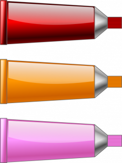 Clipart - Color tube Red Orange Pink