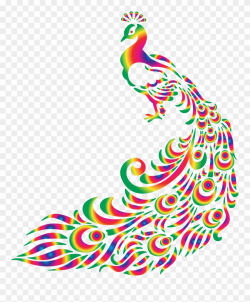 Clipart Colorful Peacock - Png Download (#302284) - PinClipart