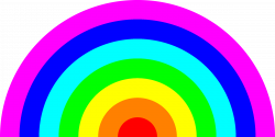 Clipart - Rainbow seven colors