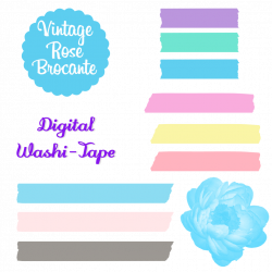 Free Digital Washi Tape || Solid Colors | Washi Tape Projects ...