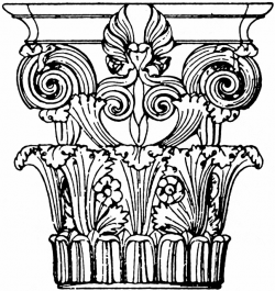 Greek Corinthian Capital | ClipArt ETC