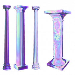 columns holo holo column greek roman holo holographic...