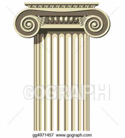 Stock Illustration - Ionic column. Clipart Drawing gg4971457 ...