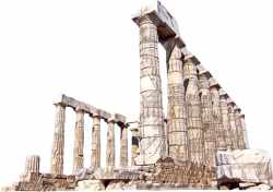 ftestickers temple poseidon architecture columnsFreeToE...