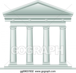 EPS Vector - Tuscan roman temple. Stock Clipart Illustration ...