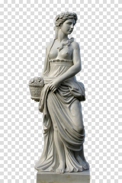 Woman holding basket statue, Statue Roman sculpture Figurine ...