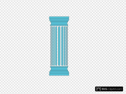7 - Light Blue Column Clip art, Icon and SVG - SVG Clipart