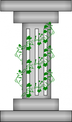 Pillar With Plant Vines Clip Art at Clker.com - vector clip ...