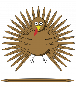 Clipart - Cartoon turkey