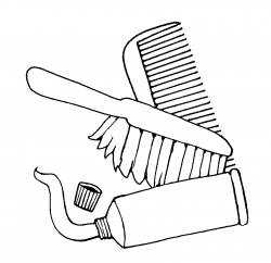 Comb And Brush Colouring Pages - Cliparts.co