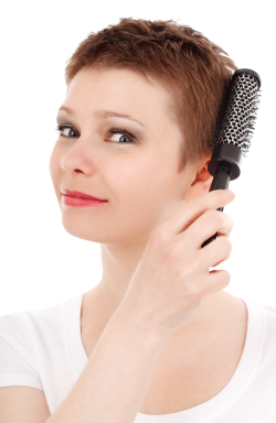 Woman Combing Her Hair PNG Image - PngPix