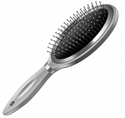Hairbrush Comb Hair coloring Clip art - Silver Hairbrush PNG Clipart ...