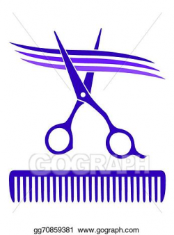 Vector Clipart - Hair salon icon. Vector Illustration ...