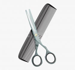 Scissors Clipart Comb - Comb And Scissors Png #158823 - Free ...