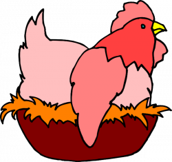 Red Chicken In A Nest Clip Art at Clker.com - vector clip art online ...