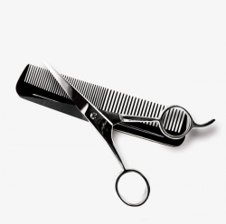 Black Hair Salon Scissors And Comb PNG, Clipart, Black ...