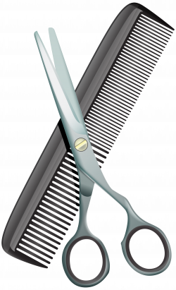 Comb Scissors Hair-cutting shears Clip art - Comb and Scissors PNG ...
