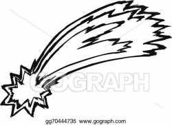 Vector Art - Comet. Clipart Drawing gg70444735 - GoGraph