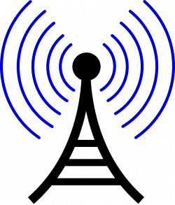 Clipart - radio wireless tower cor