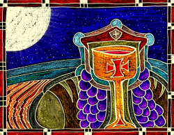 Communion art: Passover Moon by Stushie – Stushie Art