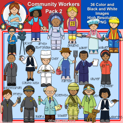 Clip Art - Community Workers Pack 2