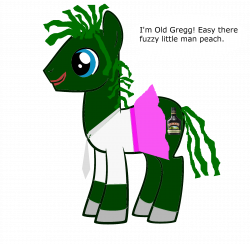 327854 - artist:bucky, dialogue, old gregg, ponified, safe, simple ...