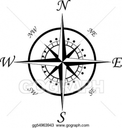 EPS Vector - Compass symbol. Stock Clipart Illustration ...