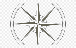 South Clipart Compass Symbol - Compass Rose - Png Download ...