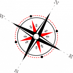 Red Black Compass Clip Art at Clker.com - vector clip art online ...