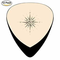 Amazon.com: Hidui Guitar Picks Printed Compass Clipart ...