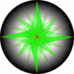 Crystal Compass Rose Clip Art at Clker.com - vector clip art online ...