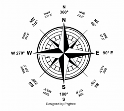 Geographic Map Clipart Geography - Nautical Compass Tattoo ...