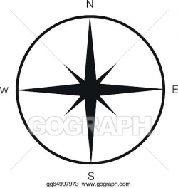 EPS Vector - Simple compass. Stock Clipart Illustration ...