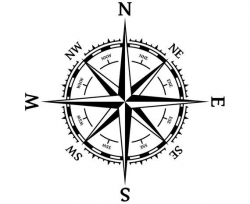 Rose of winds, Nautical, Marine, Compass rose, Silhouette ...