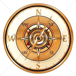 old fashioned compass – planu