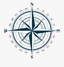 Compass Clipart Orientation - Transparent Compass Rose ...