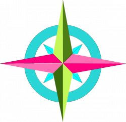 Compass Pink Aqua Green Clip Art at Clker.com - vector clip art ...