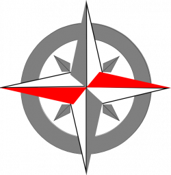 Red Grey Compass Final 3 Clip Art at Clker.com - vector clip art ...