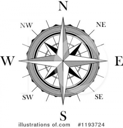 Compass Clipart #1193724 - Illustration by Vector Tradition SM