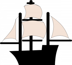Black Pirate Ship Clip Art at Clker.com - vector clip art online ...