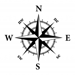 Compass star outline icon gallery photos clipart image #30457