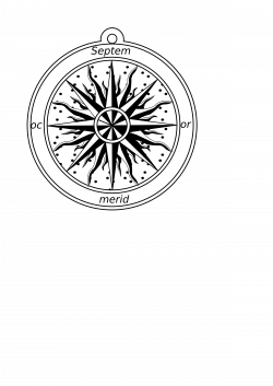 Clipart - Compass Rose 1595