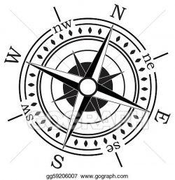 Vector Art - Compass. Clipart Drawing gg59206007 - GoGraph