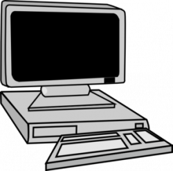 Computer Clipart Black And White | Clipart Panda - Free Clipart Images