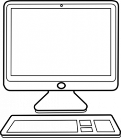 Computer Monitor Clipart Black And White | Clipart Panda - Free ...