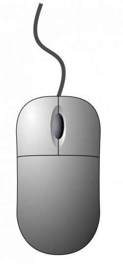 OnlineLabels Clip Art - Computer Mouse (Top-Down View)