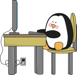 Penguin Using a Computer | Educational Topics & Computer Lab Ideas ...
