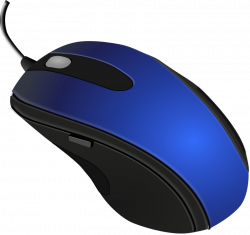 Blue Black Computer Mouse transparent PNG - StickPNG